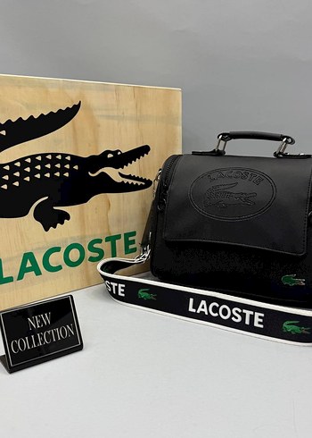 Beden çeşitli Renk Lacoste Pembe Fermuarlı Kadın Çanta