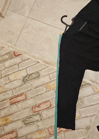  Siyah Keten Kemerli Kimono  Oversize - Görsel 7