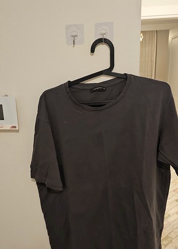  Trendyol Bordo & Gri Basic Tişört  L / XL - Görsel 6