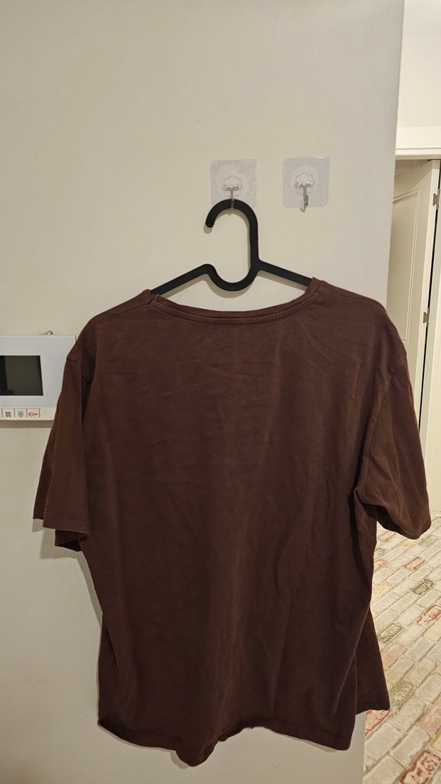  Trendyol Bordo & Gri Basic Tişört  L / XL - Görsel 3