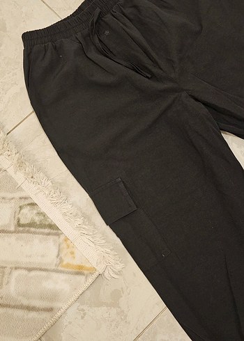 Siyah Kargo Pantolon - Görsel 5