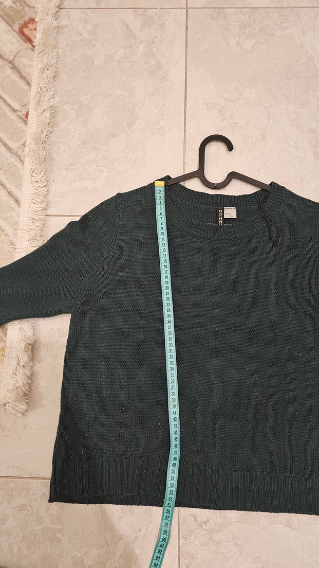 Yeşil Kadın Kazak - Görsel 4