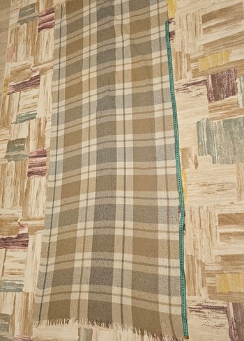 Ekose Desenli Uzun Şal  190x75 cm - Görsel 4