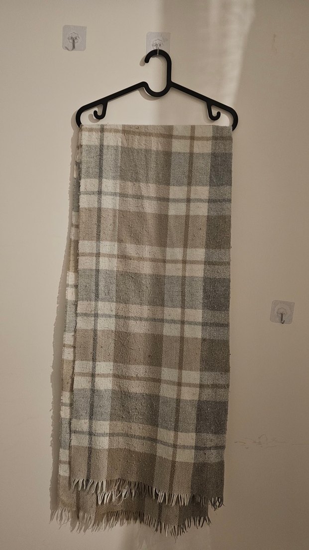 Ekose Desenli Uzun Şal  190x75 cm - Görsel 2