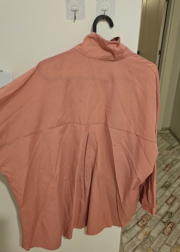 Armonika Pembe Oversize Gömlek XL - Görsel 4