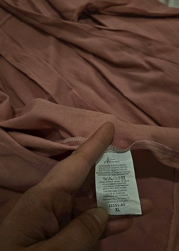 Armonika Pembe Oversize Gömlek XL - Görsel 8