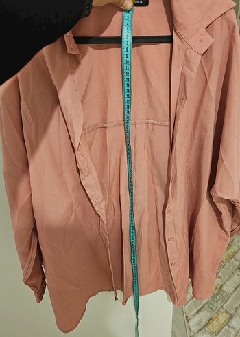 Armonika Pembe Oversize Gömlek XL - Görsel 6