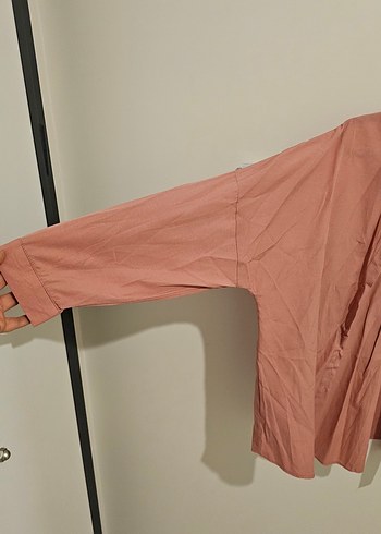 Armonika Pembe Oversize Gömlek XL - Görsel 3