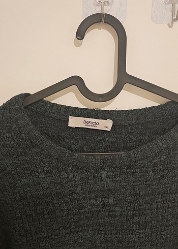  DeFacto Oversize Desenli Kazak  XXL - Görsel 3