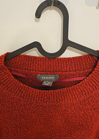 Koyu Kırmızı Örgü Kadın Kazak - Görsel 3