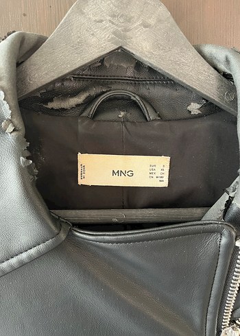 Kadın Siyah Deri Ceket - Görsel 3