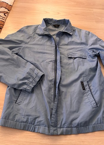 Gri Fermuarlı Erkek Trençkot - Görsel 2