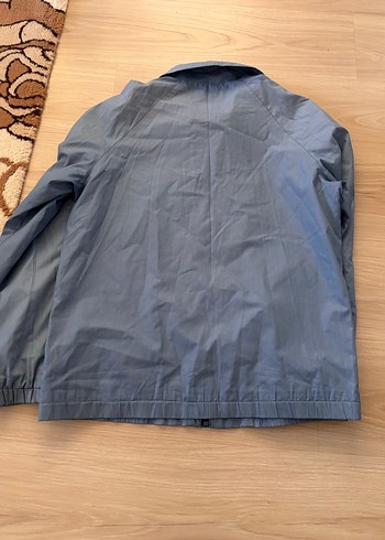 Gri Fermuarlı Erkek Trençkot - Görsel 4