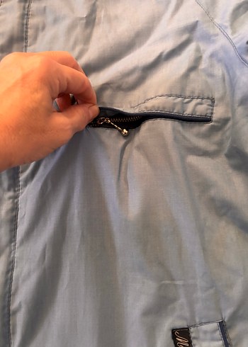 Gri Fermuarlı Erkek Trençkot - Görsel 3