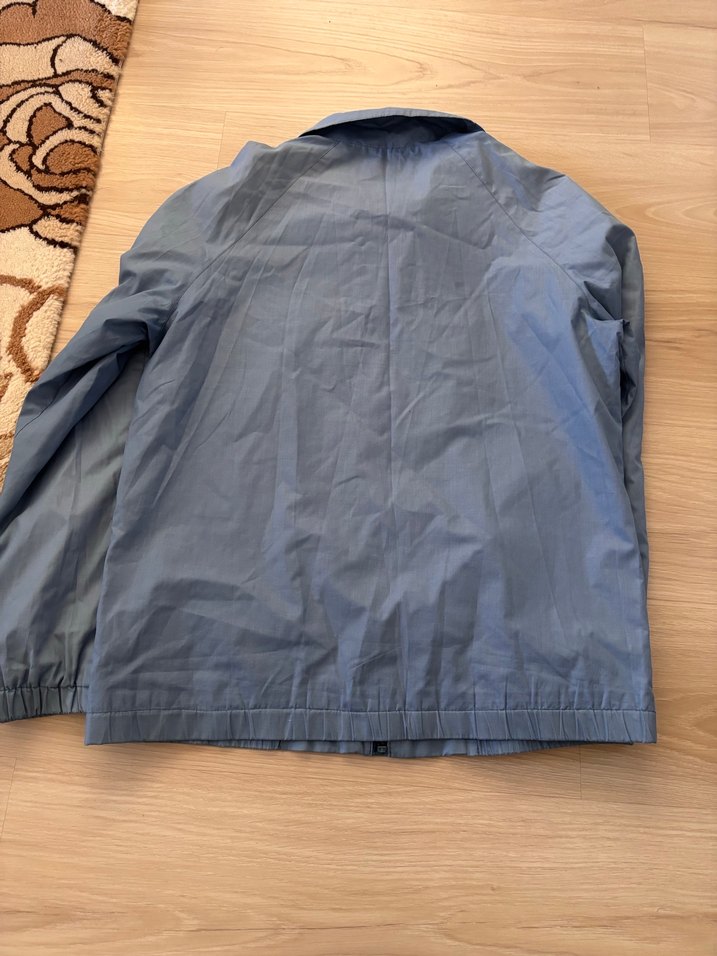 Gri Fermuarlı Erkek Trençkot - Görsel 4