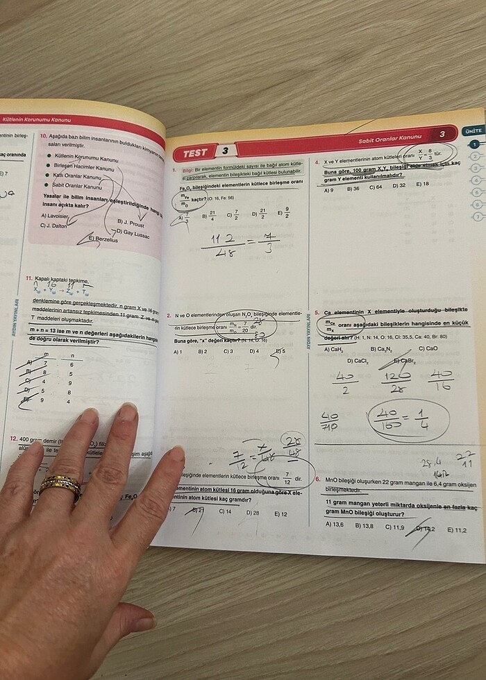 10.sınıf aydın kimya - Görsel 3