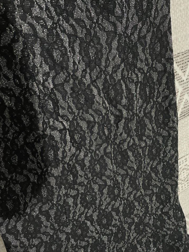 Dantel Detaylı Siyah Uzun Gotik Elbise - Görsel 3