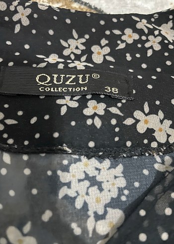 Uzun Kollu, V Yaka, Fırfırlı Siyah Uzun Elbise - Görsel 2