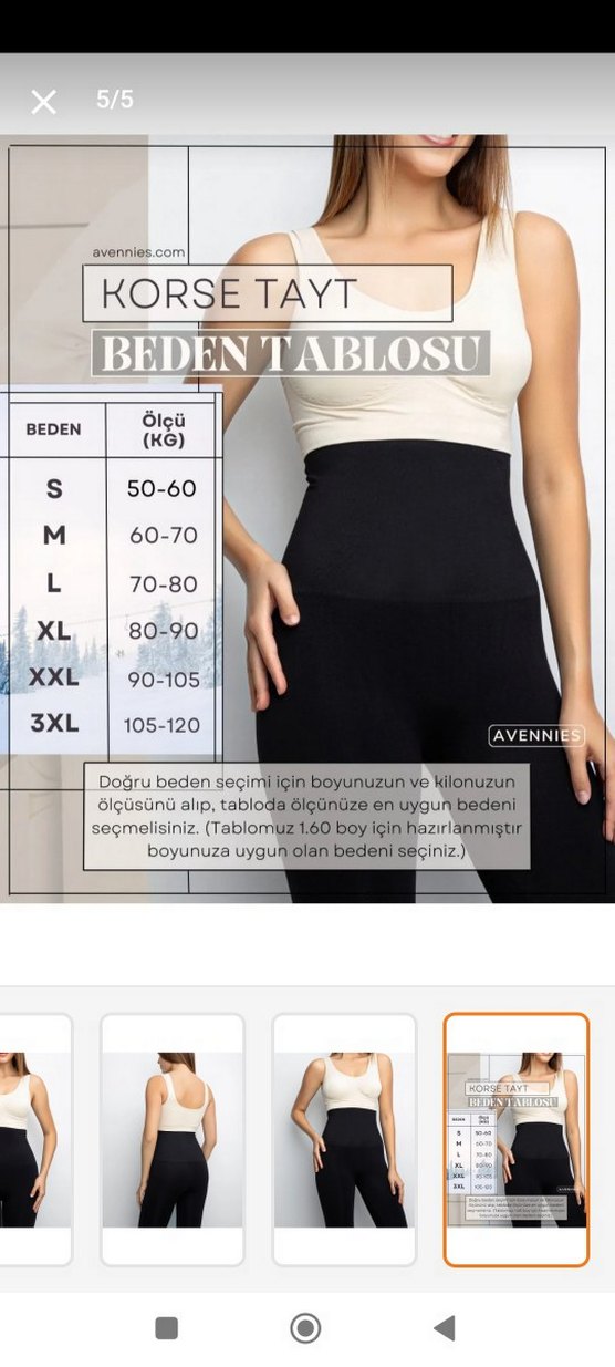 AVENNİES Siyah Korse Tayt - Görsel 2