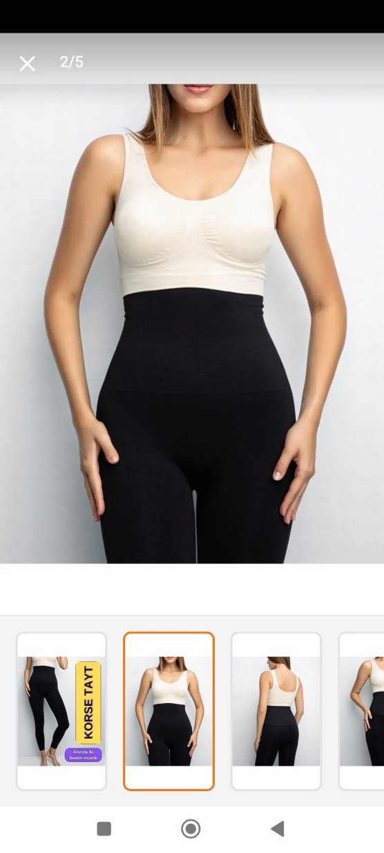 AVENNİES Siyah Korse Tayt - Görsel 4