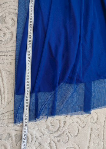 Astarlı Tük Mavi Etek - Görsel 6