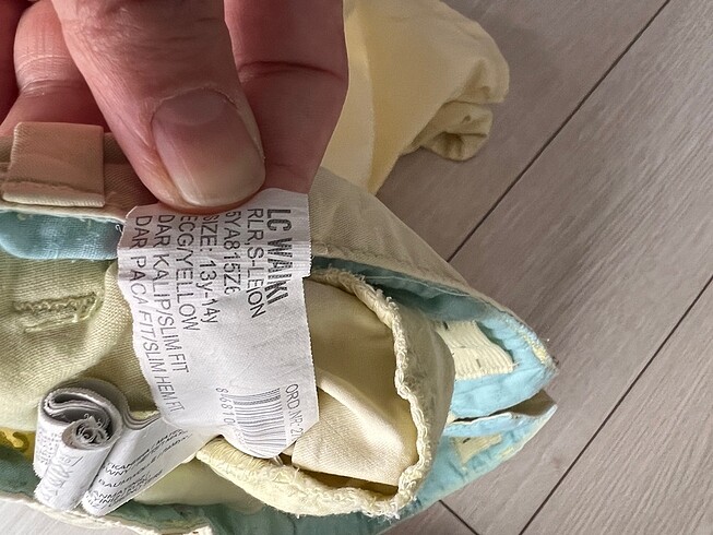 11-12 Yaş Beden sarı Renk Erkek çocuk şort
