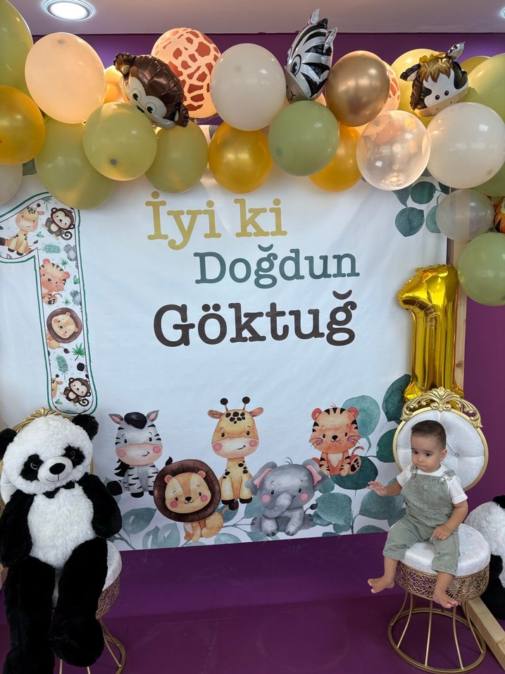 Göktuğ 1 yaş doğum günü afişi - Görsel 2