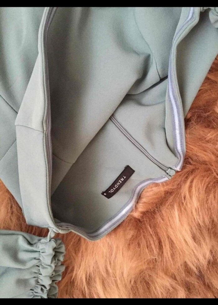 Trendyolmilla Mint Yeşili Elbise  - Görsel 3