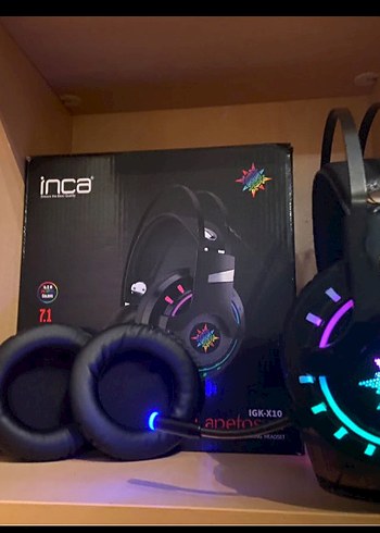 İNCA lapetos 7.1 GK-X10 Işıklı oyuncu kulaklık - Görsel 2