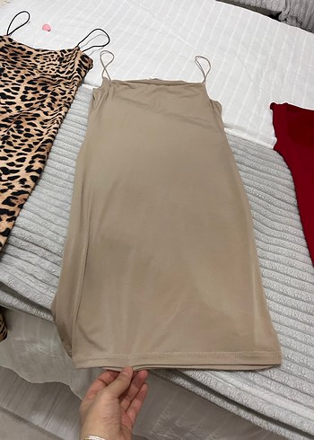 Drapeli Bej Midi Hamile Eteği - Görsel 3