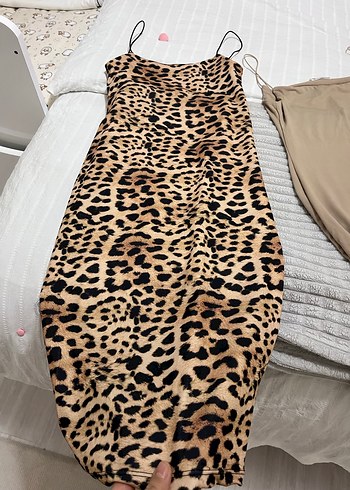 Drapeli Bej Midi Hamile Eteği - Görsel 2