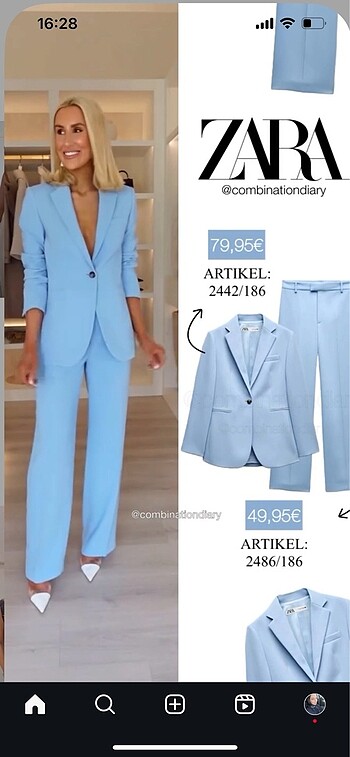 Zara orijinal takım