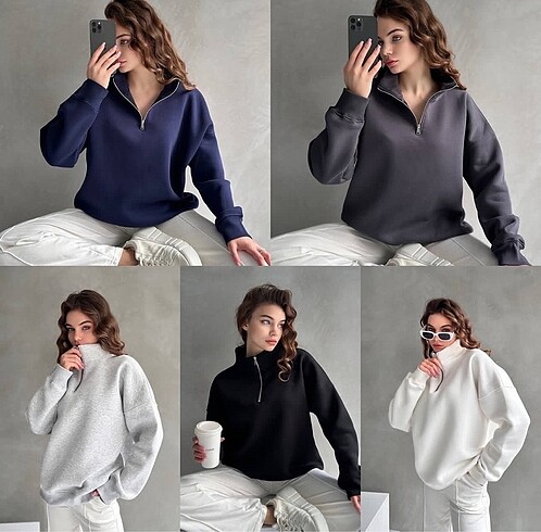 Guess Guess Sweatshirt Taşlı Siyah