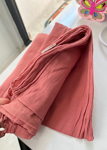 Beden Pastel Pembe Bohem Tarzı Düz Şal