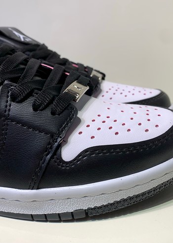 Siyah Beyaz Stiletto Topuklu Kadın Spor Ayakkabı - Görsel 4