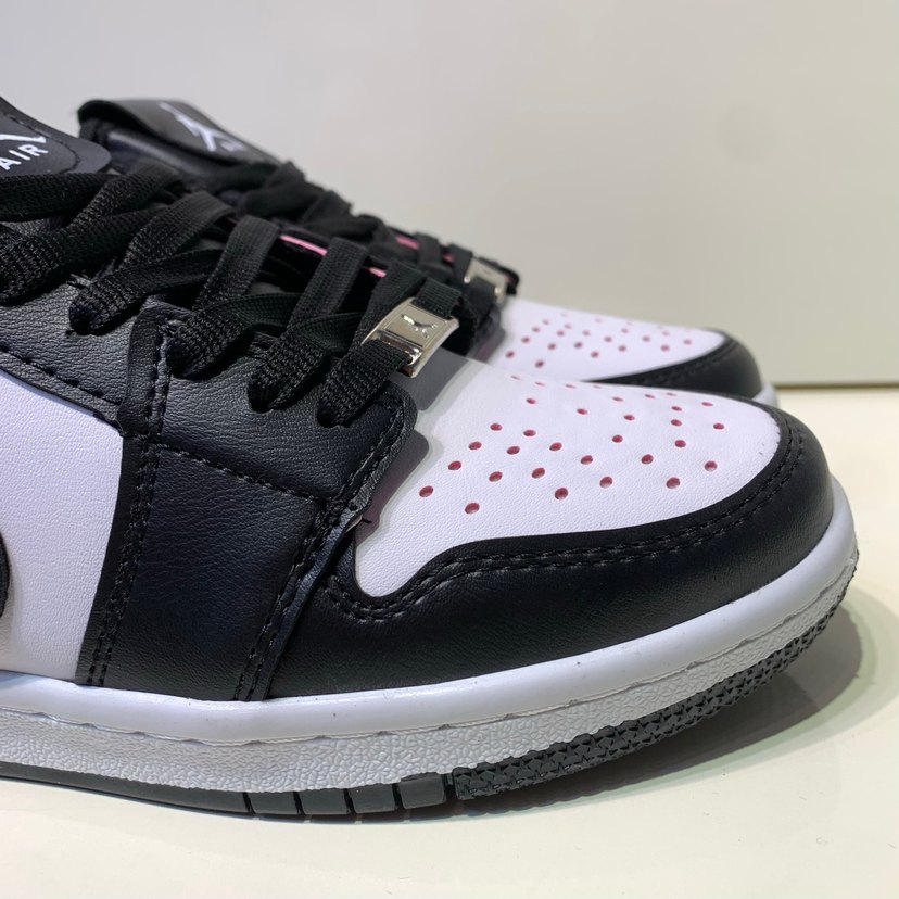 Siyah Beyaz Stiletto Topuklu Kadın Spor Ayakkabı - Görsel 4