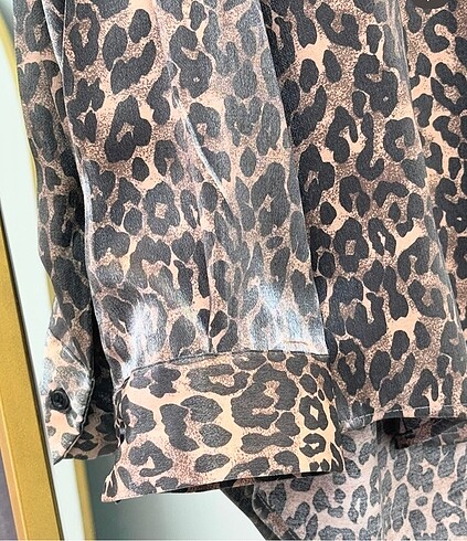 xxl Beden Leopar gömlek