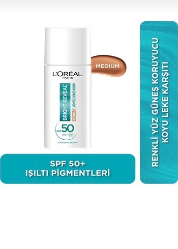 L'Oréal Bright Reveal Renkli Güneş Kremi SPF 50 - Görsel 2