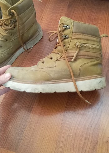 Bej Süet Erkek Bağcıklı Bot - Görsel 2