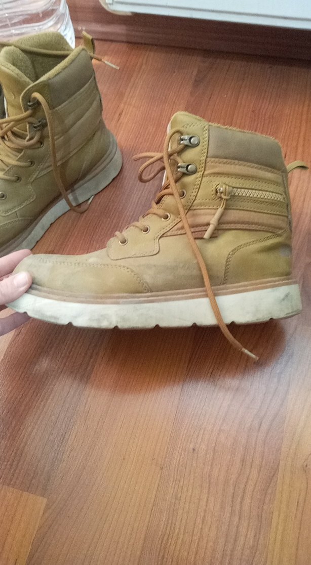 Bej Süet Erkek Bağcıklı Bot - Görsel 2