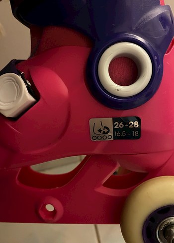 Renkli Pembe Çocuk Patenleri Oxelo - Görsel 2