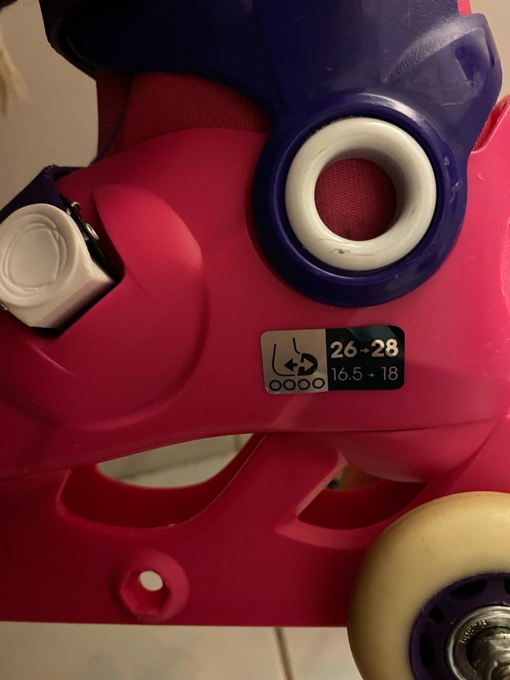 Renkli Pembe Çocuk Patenleri Oxelo - Görsel 2