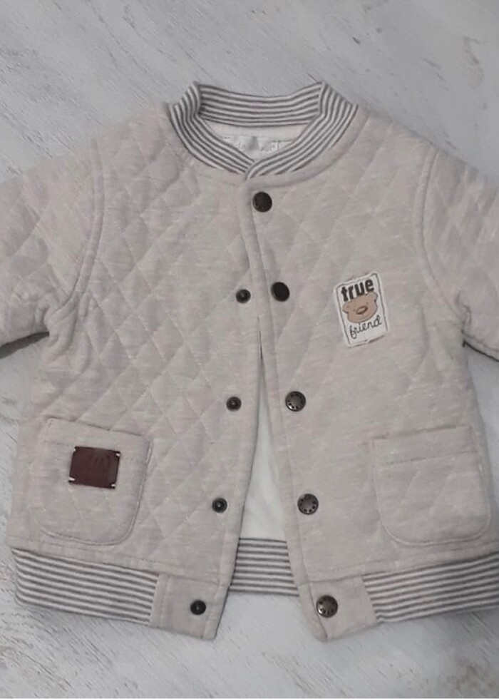 0 pamuk erkek çocuk hırka - Görsel 4