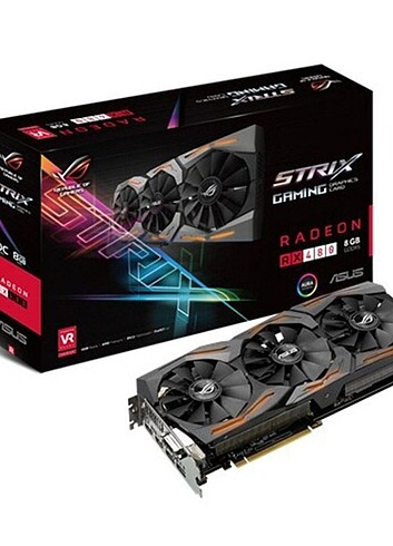 ASUS RX480 8GB STRIX GAMING 256Bit AMD Radeon DX12 Ekran kartı
