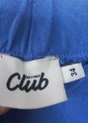 Mavi Uzun Salaş Keten Etek - Görsel 2