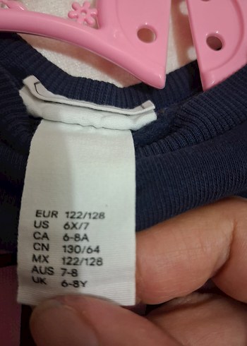 Kız Çocuk Pembe Fırfırlı Sweat Elbise - Görsel 3