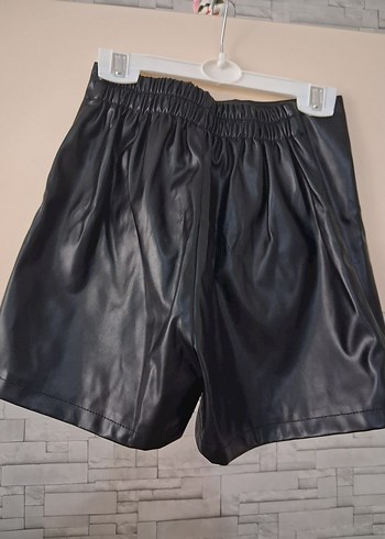 kiz çocuk deri şort etek - Görsel 2