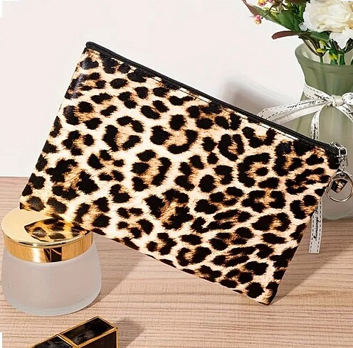 Leopar desen çanta