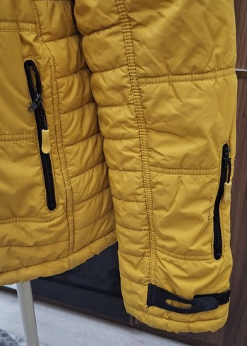 LC Waikiki Sarı Fermuarlı Erkek Street Wear Mont