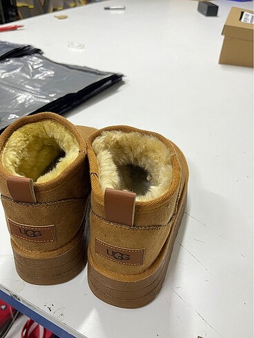 39 Beden kahverengi Renk UGG PLATFORM TABA